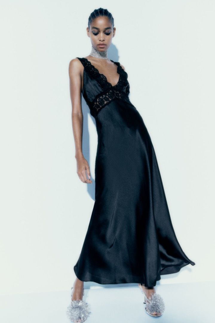 Zara lace maxi dress