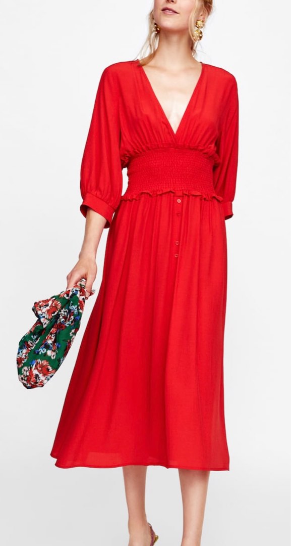 Zara midi dress, Women's Fashion, Dresses & Sets, Dresses on Carousell