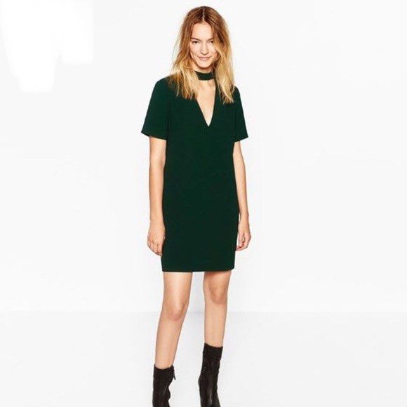 Zara hotsell choker dress
