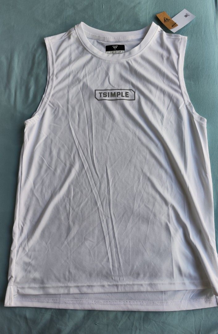 White sale gym shirt