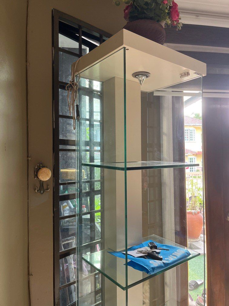 4 tier glass display Furniture & Home Living, Furniture