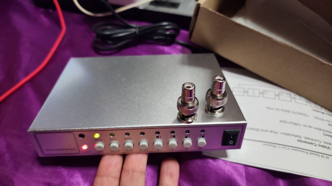 4CH Color Video Quad Processor Splitter For CCTV System, Furniture ...