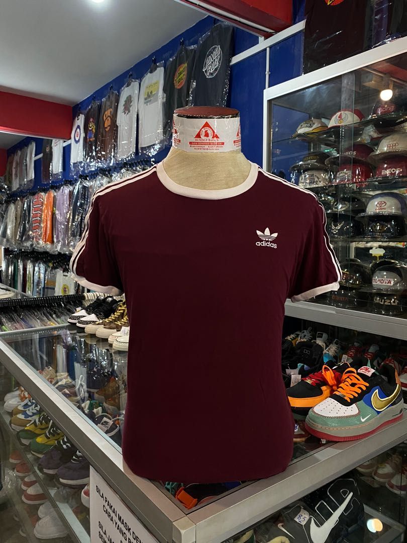 Adidas 3 Stripes Shirt Men s Fashion Tops Sets Tshirts Polo