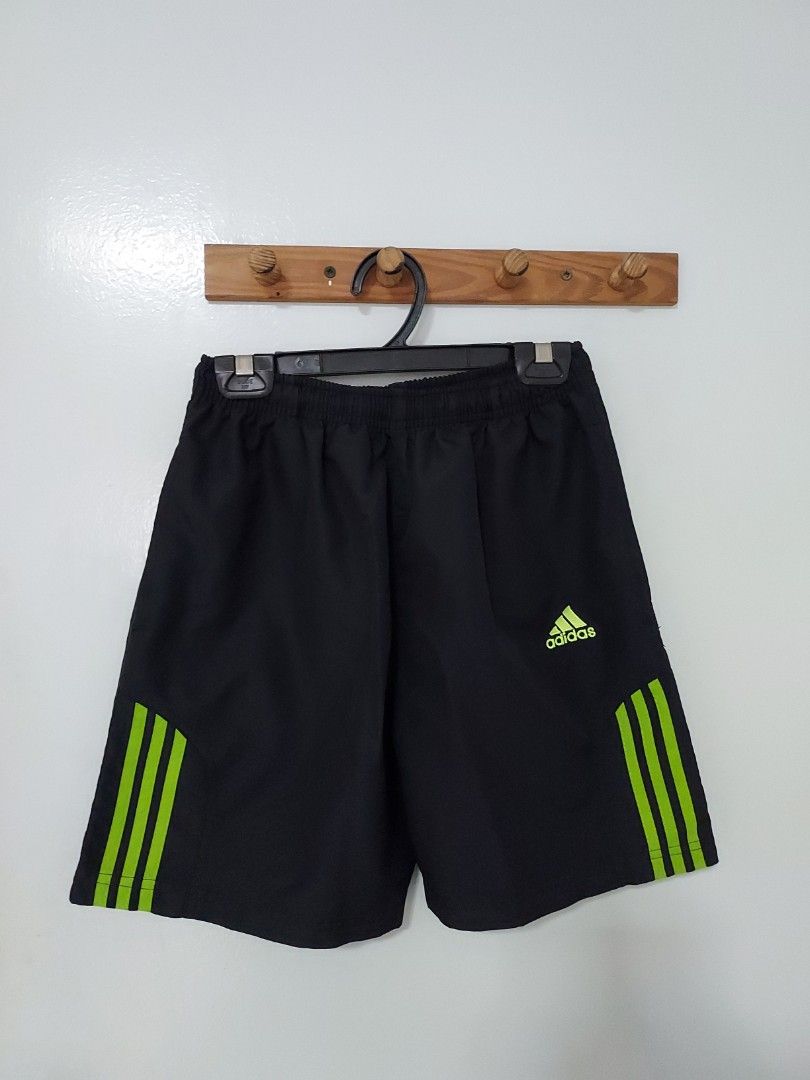 Adidas Shorts Black Lime Green