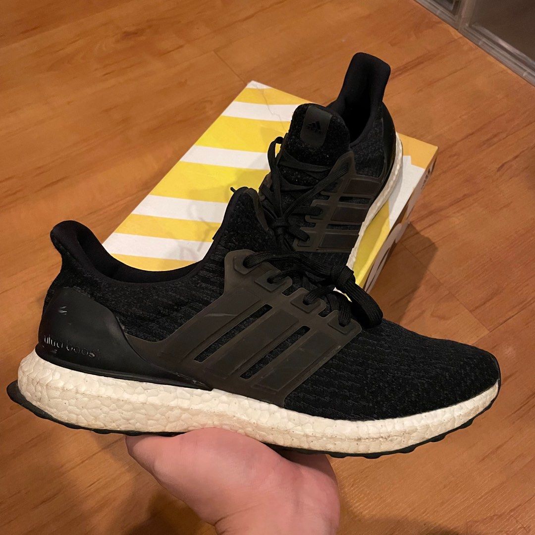 Ultra boost 3.0 on sale core black on feet