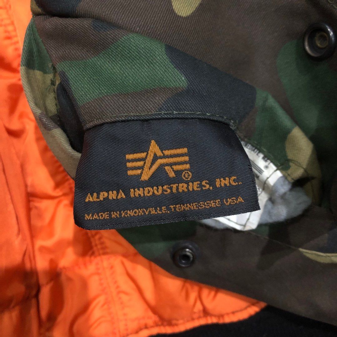 Vintage Alpha industries camo ma1 bomber jacket on Carousell