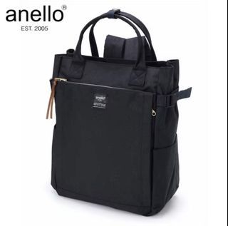 Anello Polyester canvas 2 way pocket 2 way tote Backpack