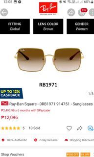 Authentic Rayban square sunglasses