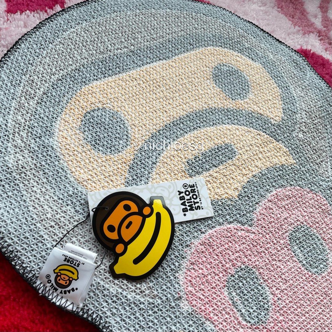 BAPE BABY MILO HEART CARPET RUG (BMS-H), Furniture & Home Living