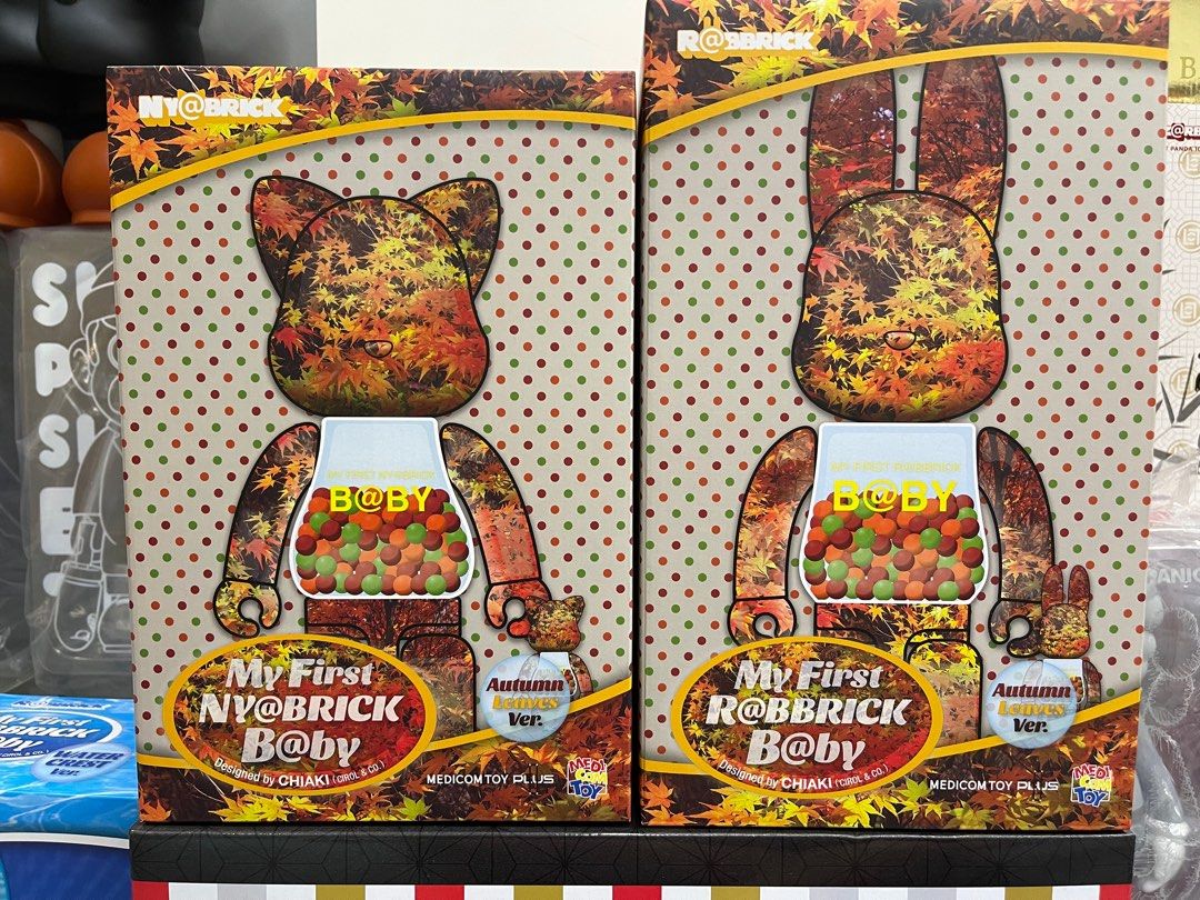 現貨Bearbrick Rabbrick Nyabrick Autumn leaves my first baby 秋葉