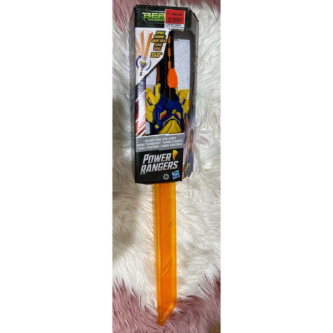 Power Rangers Beast-X King Spin Saber (Category: Action & Battle Toys) located in Marikina City. Submitted by mariado (Listing ID 1232924049, Image 1). Description: 500 pesos shipping fee not included .