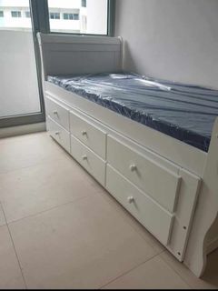 Bed frame w/ pull out bed