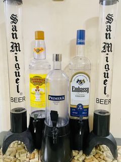 Beer Tower - Beer Barrel - San Miguel Beer - Beer Collectible - Bar Display