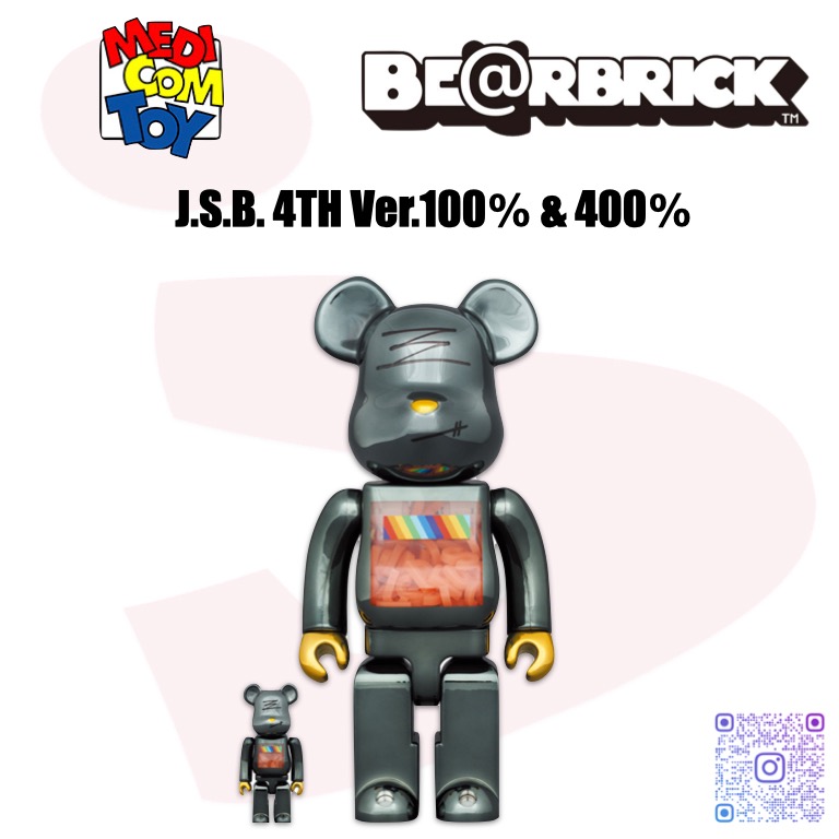 BE@RBRICK J.S.B. 4TH Ver.100％ & 400％ JSB BEARBRICK, 興趣及遊戲