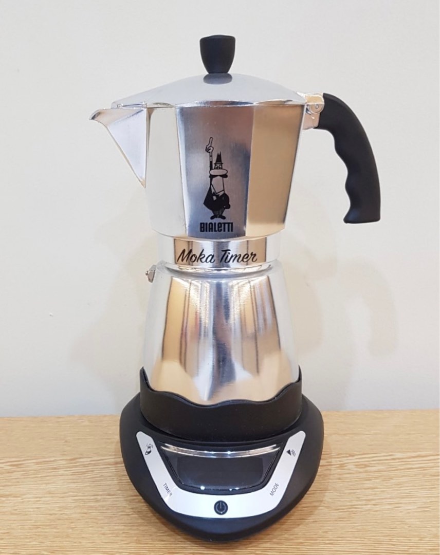 Bialetti Moka Timer Electric Moka Pot 6cups 270mL, Furniture & Home