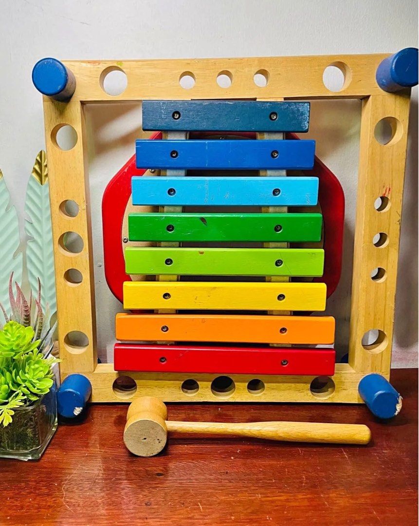 BIG WOODEN DRUM & XYLOPHONE IN 1 on Carousell