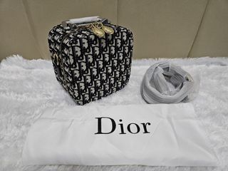 Black Dior Vanity Sling Bag