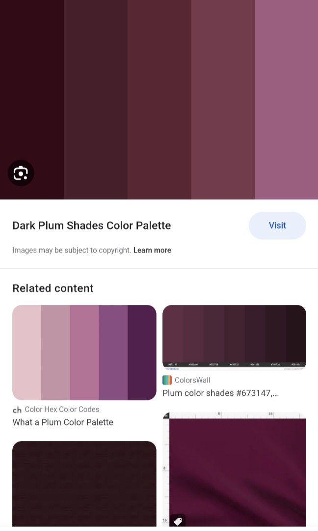 Dark Plum Shades Color Palette