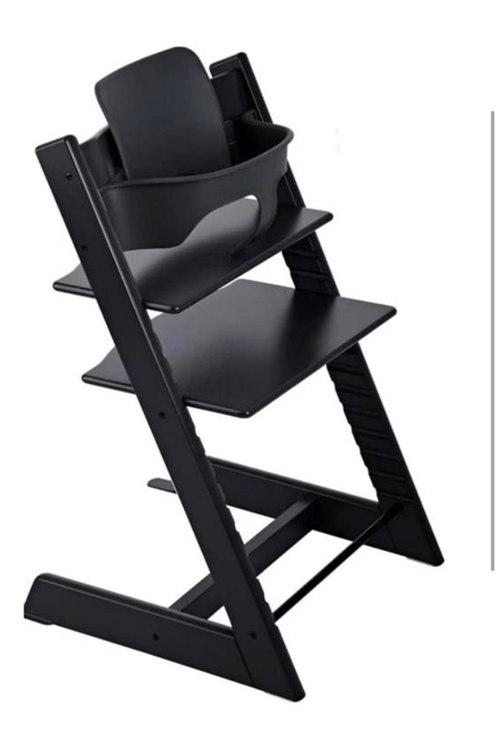 BN Black Baby High Chair (Not Stokke Tripp Trapp), Babies & Kids