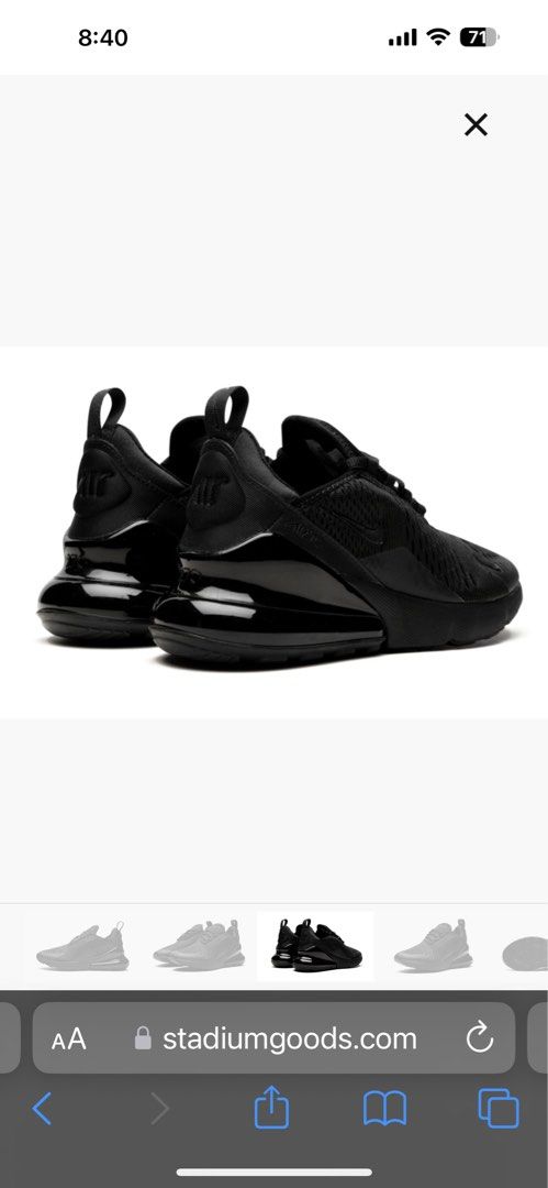 Nike air max new arrivals 270 black youth