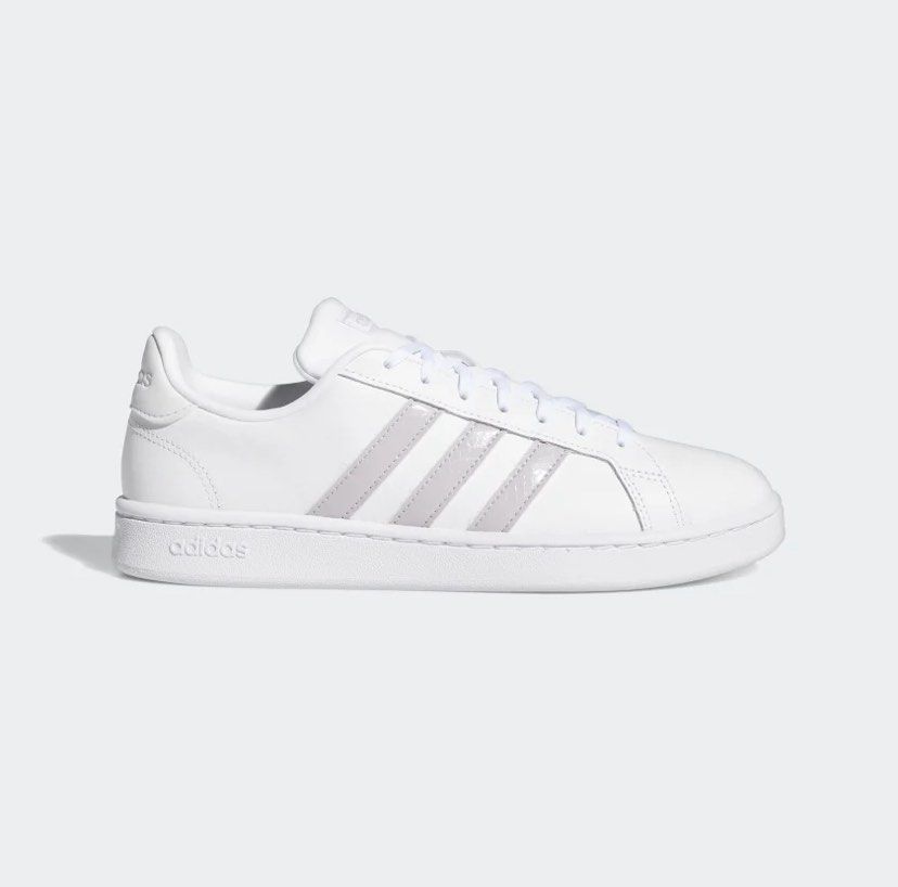 White adidas shop court shoes
