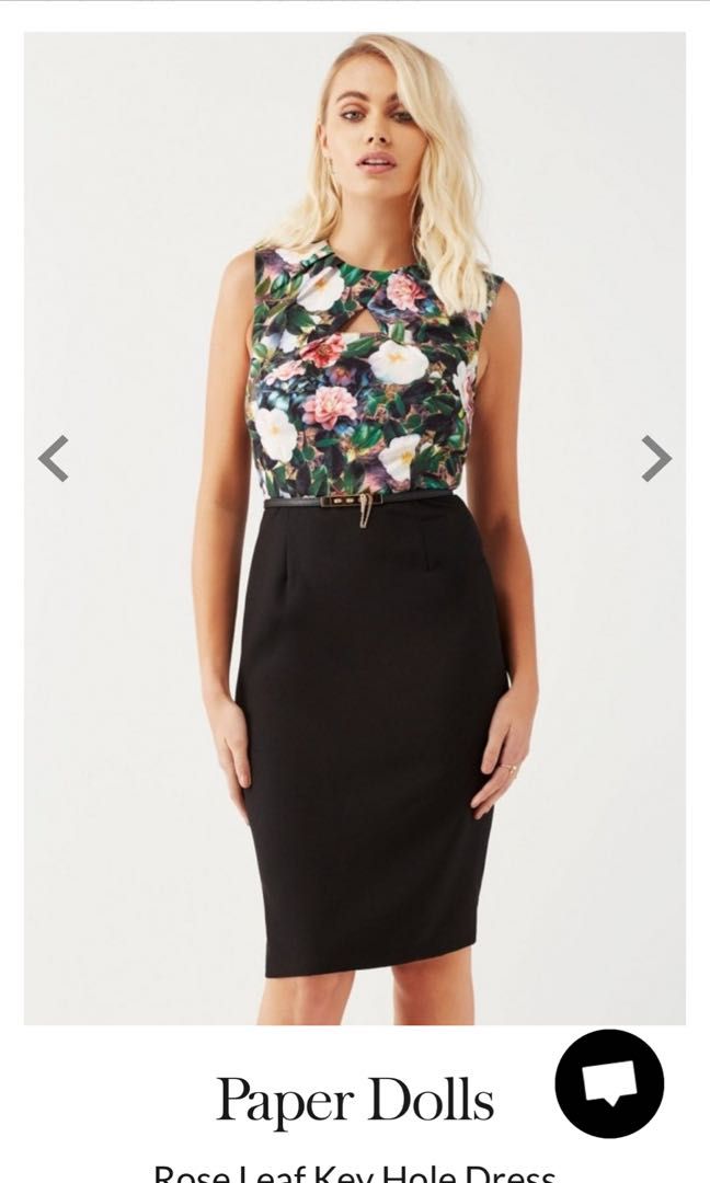 Paper dolls pencil dress top
