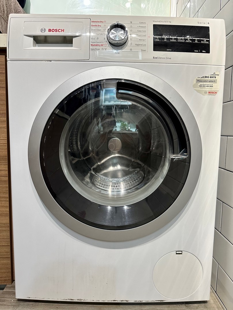 Bosch Washer Dryer 8kg/5kg (Series 6), TV & Home Appliances, Washing