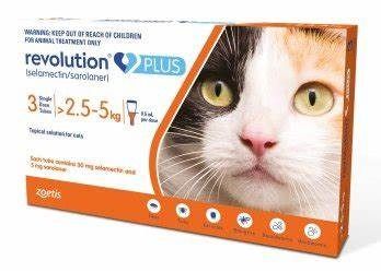 View of Cat Revolution Plus Anti Tick Flea Preventive Treatment Ear Mites ...