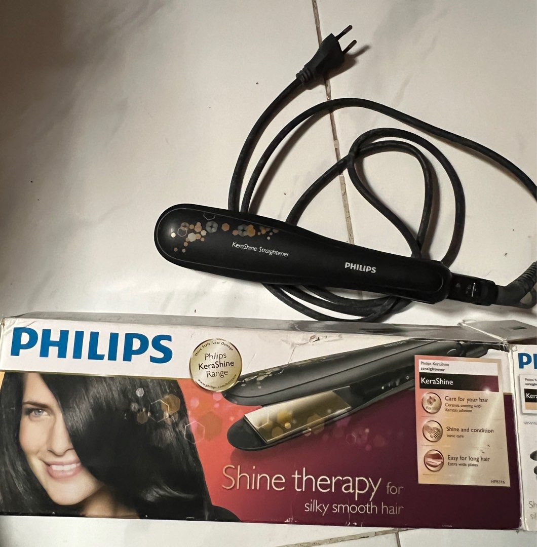 Catok philips kerashine sales straightener
