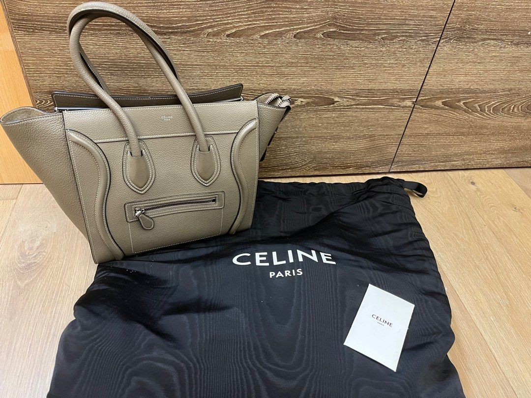 Celine micro sales luggage grey