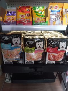 CESAR WET FOOD, CESAR WET DOG FOOD, CESAR BEEF WITH VEGETABLES, CESAR CHICKEN WITH SURIMI, CESAR CHICKEN CARROT& PUMPKIN