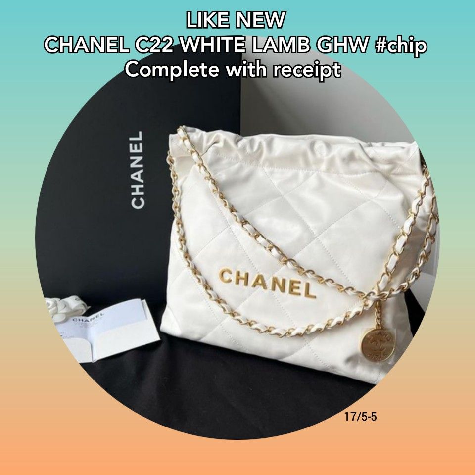 tas shoulder-bag Chanel C22 Medium Black GHW Shoulder Bag