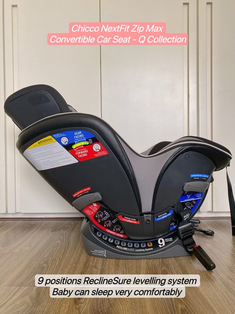 Chicco NextFit Zip Max Convertible Car Seat Q Collection