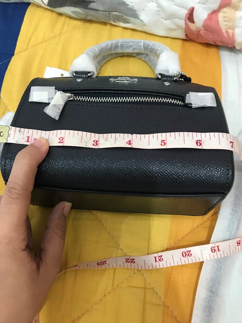 Coach Mini Rowan Crossbody - Silver /Midnight Blue, Luxury, Bags & Wallets  on Carousell