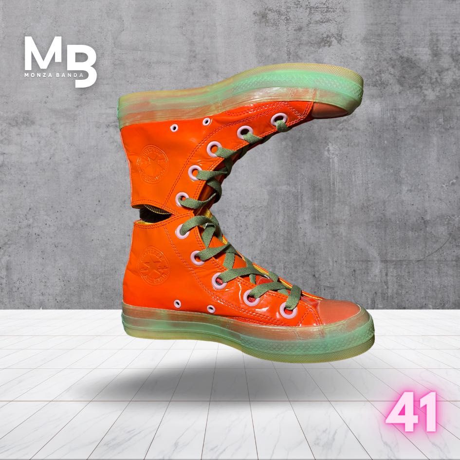 Converse JW Anderson Toy Orange Olive Fesyen Pria Sepatu