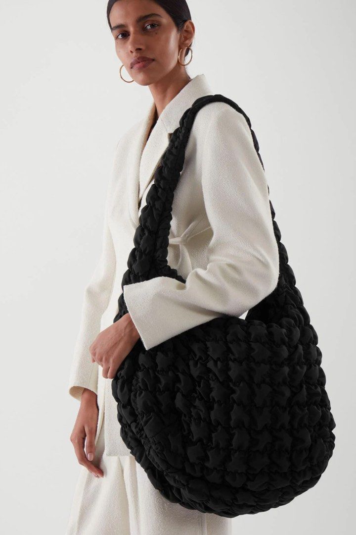 Cos Large Black Quilted Bag