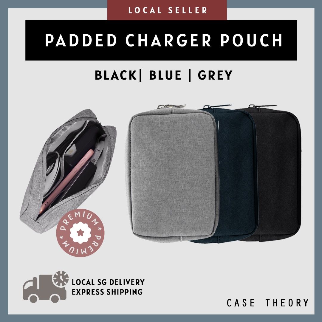 cT Accessory CHARGERV1S charger cable accessory pouch for laptop cables casing Computers Tech Parts Accessories Laptop Bags Sleeves on Carousell