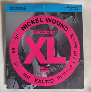 LaBella Stainless Steel Electric Bass Strings Round Wound 45-65-85-105 -  Bass Strings Only