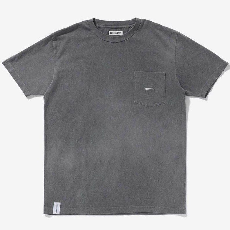 多買可議」DESCENDANT 21ss CROP PIGMENT DYE SS gray, 男裝, 上身及