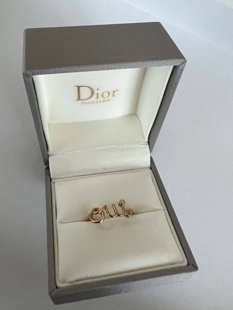 Christian Dior Ring with Hearts Stones Size 5  eBay