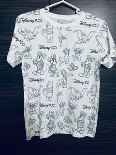 Disney 100 週年 限定 限量 tee Mickey Donald limited edition 童裝 嬌小女生 大童 成人加細碼 米奇老鼠 迪士尼 小飛象 Winnie the Pooh Tshirt 香港限定 kids XS size