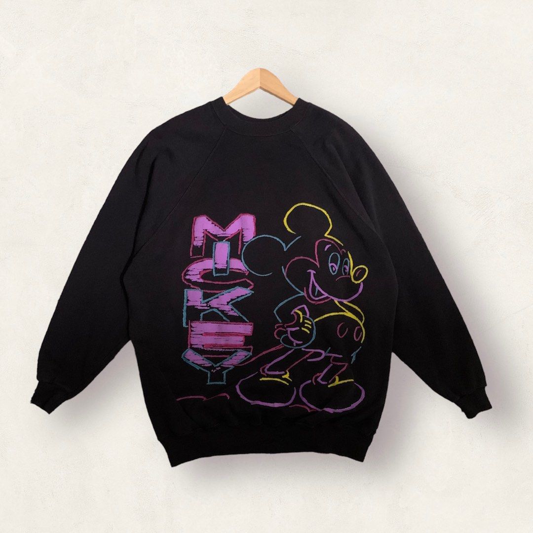 Disney mickey vintage oversized sweatshirt Women s Fashion Tops