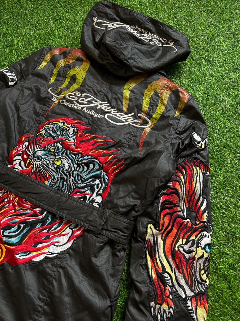 Don Ed Hardy design christian Audigier Trench coat