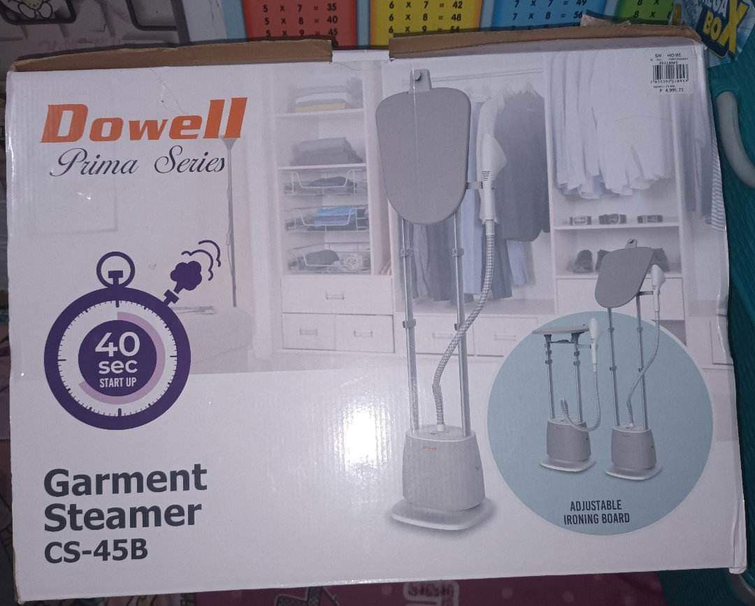 Dowell Garment Steamer with Ironing Board, Furniture & Home Living