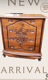drawer kayu jati