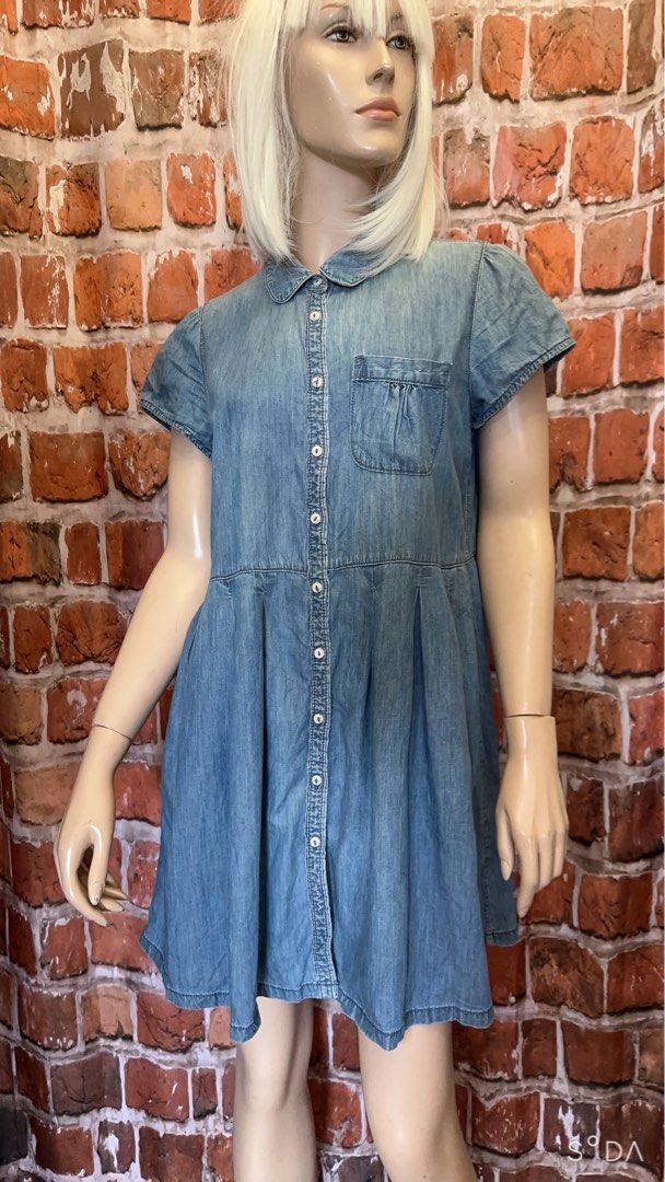 Earth music ecology denim soft dress