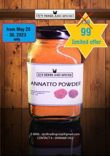 EJs Herbs and Spices ANNATTO POWDER ATSUETE ASUETE ACHUETE PROMO