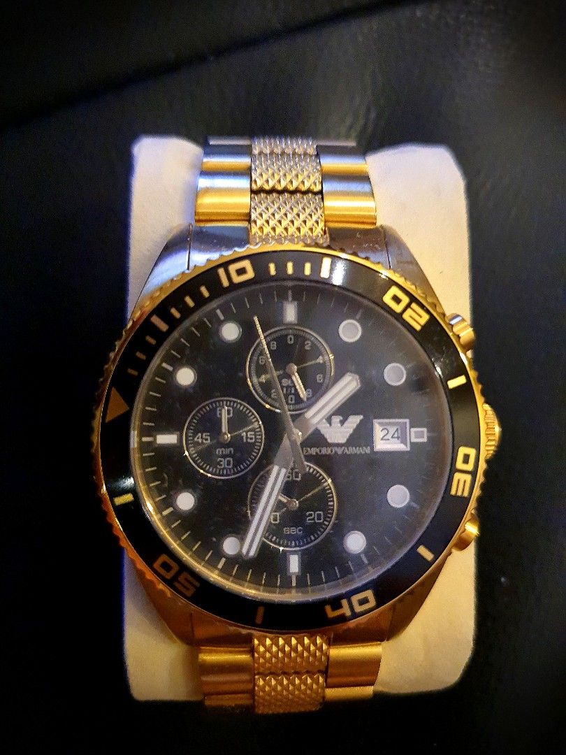 Emporio Armani gold watch