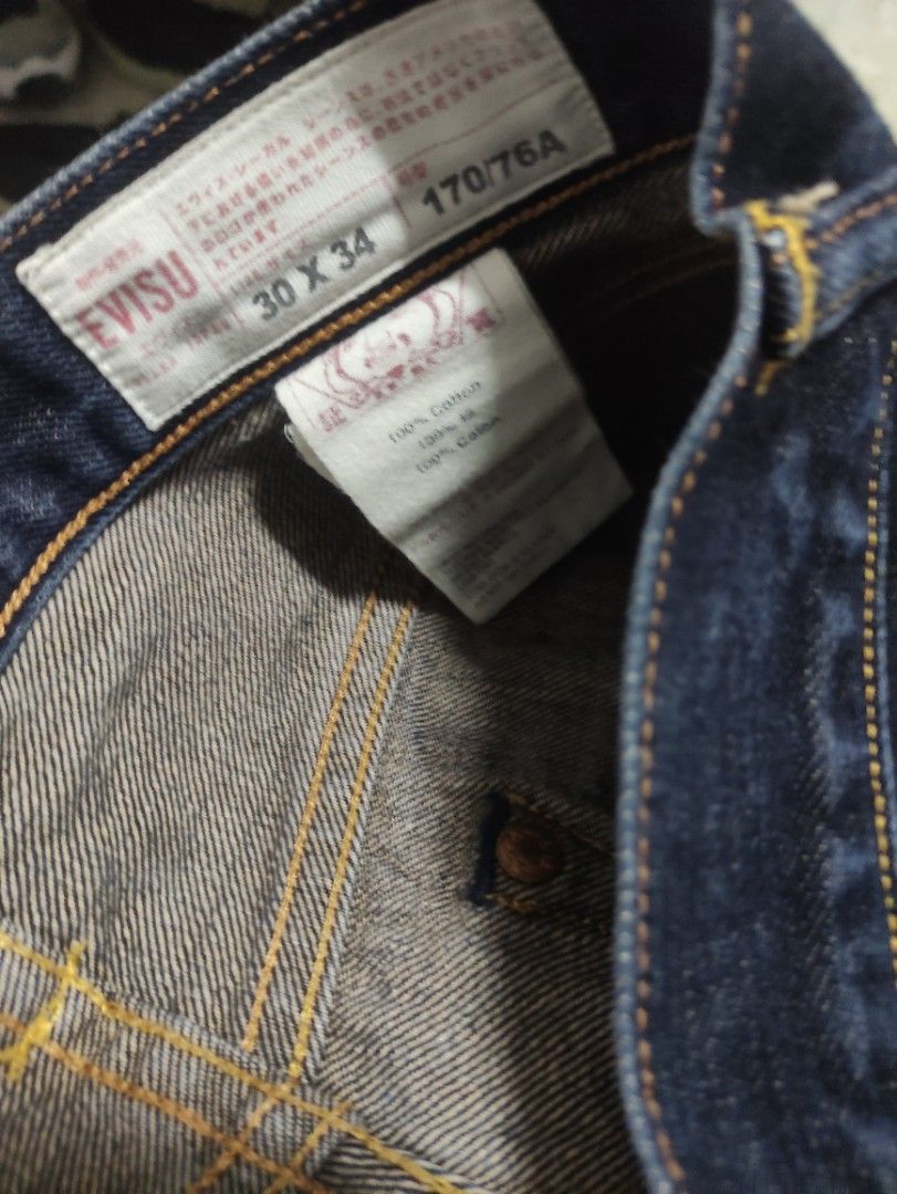 Evisu mens yoyo jeans on Carousell