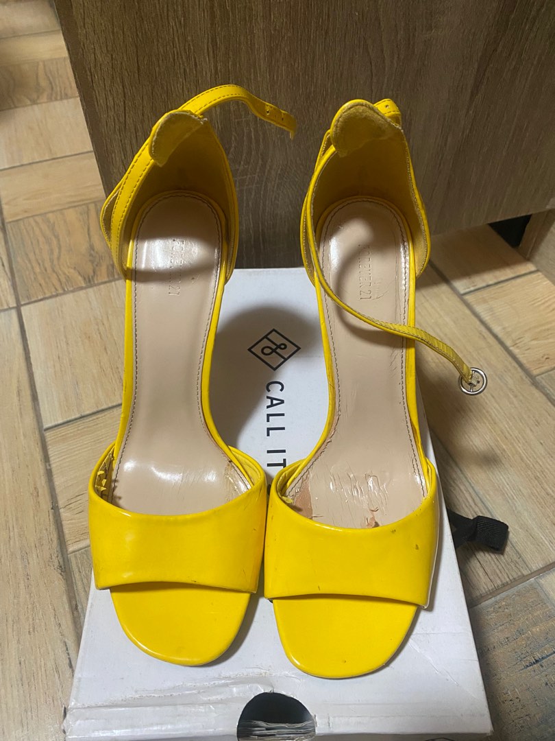 Forever 21 yellow heels outlet